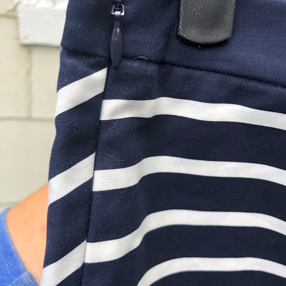 THE LIMITED NAVY BLUE STRIPED PREPPY MINI SKIRT - Picture 3 of 4